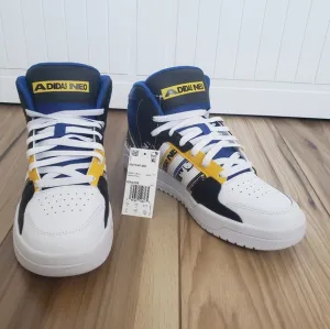 Adidas Entrap Mid Golden State Warriors Blue Yellow Basketball Shoes size Men 8