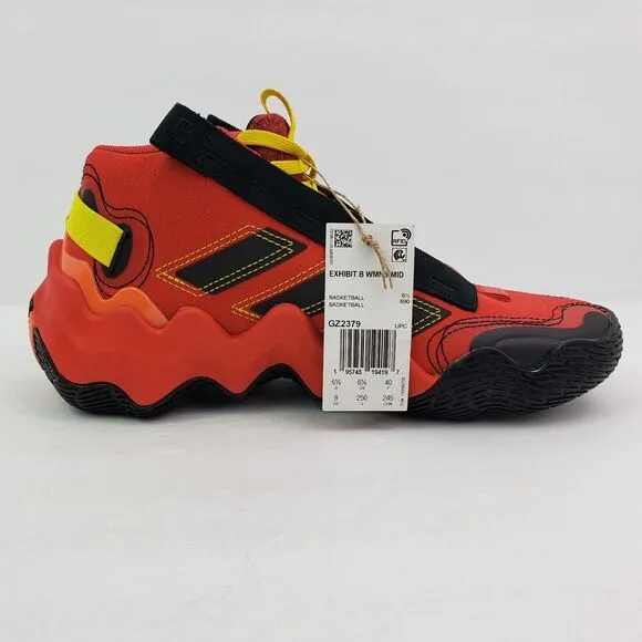 Adidas Exhibit B Candace Parker The Incredibles Womens Sz 8 Red Basketball Shoes