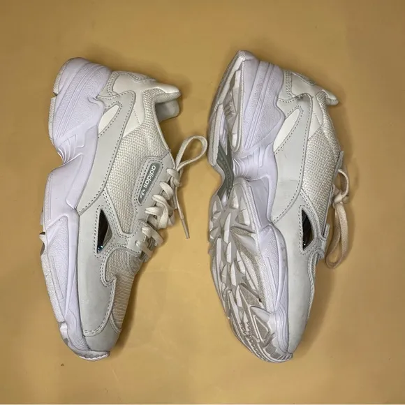 Adidas Falcon 'Chalk White' Chunky Sneaker Shoes Size 6