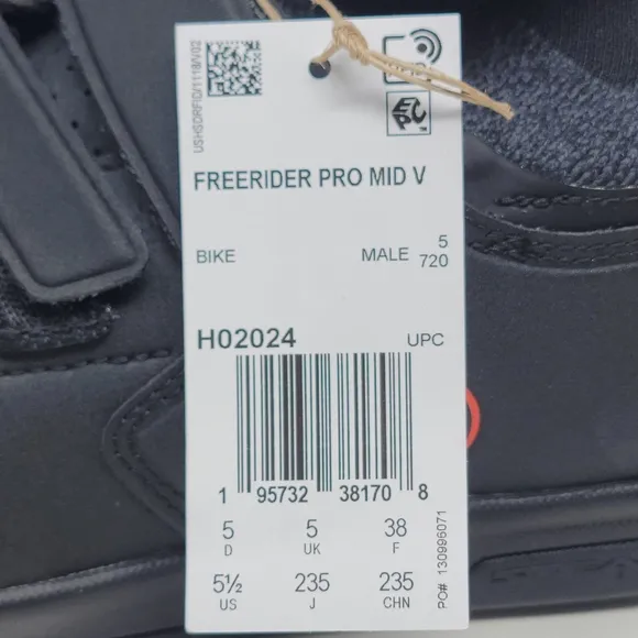Adidas Five Ten Freerider Pro Mid VCS Bike Mountain Shoes H02024 Mens Sz 5.5 New