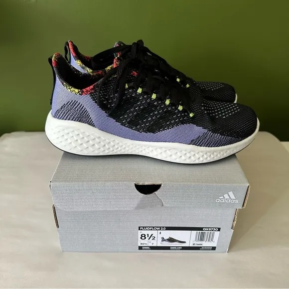 Adidas FluidFlow 2.0 Knit Athletic Trainer Sneaker