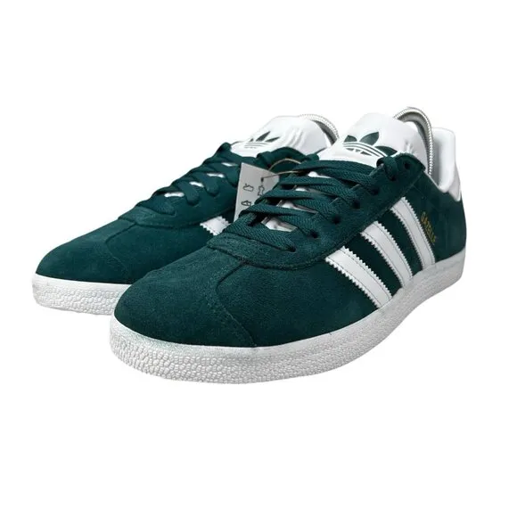 Adidas Gazelle Mystery Green White Gold Shoes JH5383 Men's Sizes 9.5 - 13