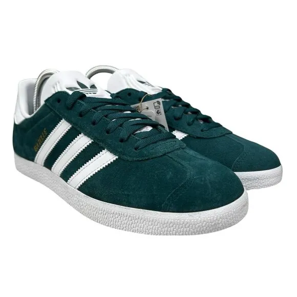 Adidas Gazelle Mystery Green White Gold Shoes JH5383 Men's Sizes 9.5 - 13
