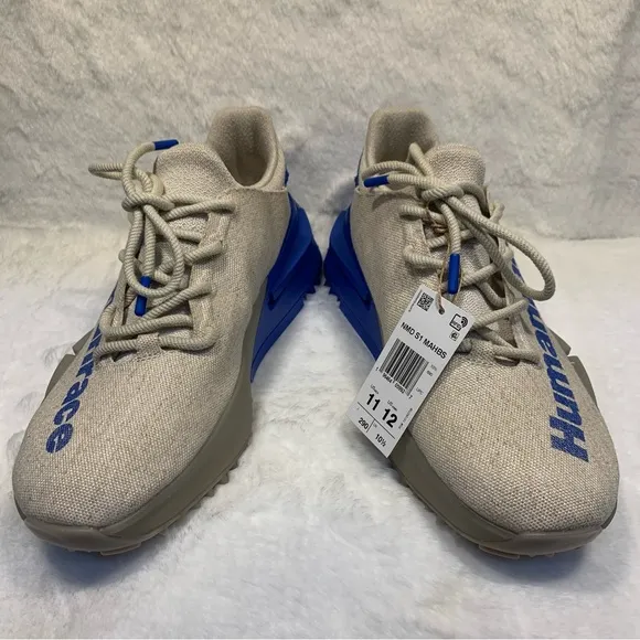 Adidas Hu Human Race Pharrell NMD S1 MAHBS &quot;Oatmeal&quot; Blue Size 11 HP2641