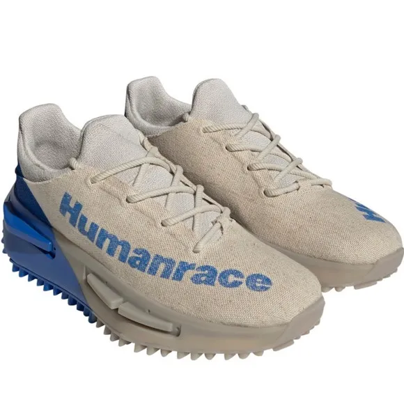 Adidas Hu Human Race Pharrell NMD S1 MAHBS &quot;Oatmeal&quot; Blue Size 11 HP2641