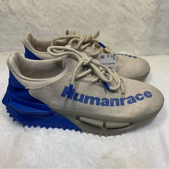 Adidas Hu Human Race Pharrell NMD S1 MAHBS &quot;Oatmeal&quot; Blue Size 11 HP2641