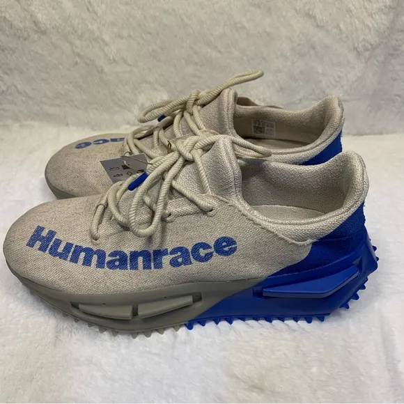 Adidas Hu Human Race Pharrell NMD S1 MAHBS &quot;Oatmeal&quot; Blue Size 11 HP2641