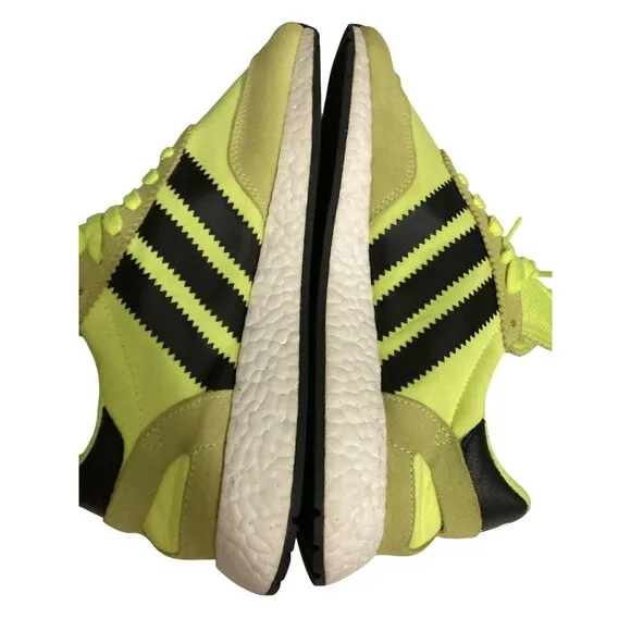 Adidas Iniki Runner Boost Size 7 Yellow Black Athletic Footwear sneakers Shoes