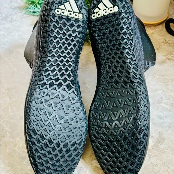 Adidas Mat Wizard 4 Wrestling Shoes Mens 11.5 Black MMA Boxing Shoes AC6971