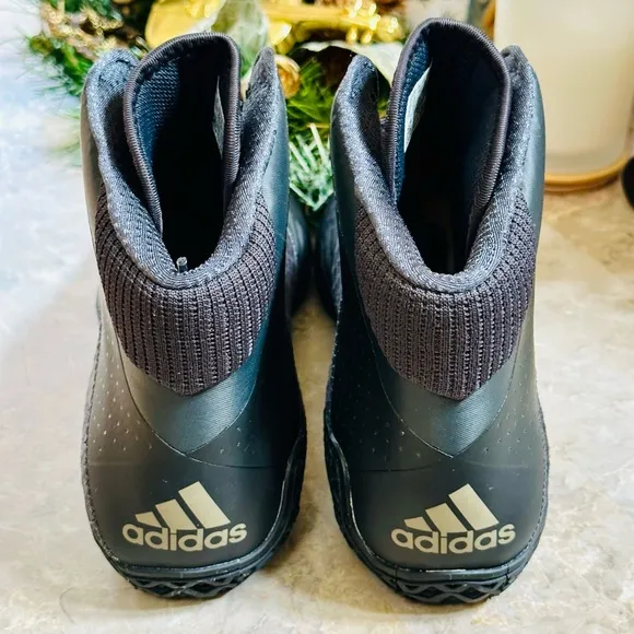 Adidas Mat Wizard 4 Wrestling Shoes Mens 11.5 Black MMA Boxing Shoes AC6971