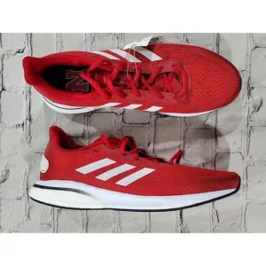 adidas MENS 9.5 Scarlet White Nebraska Huskers Supernova Running Shoes H01296