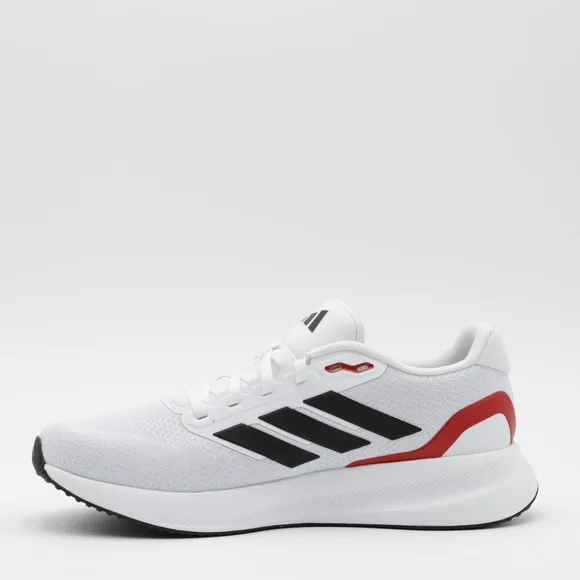 Adidas Men's Breathable Cushion Runfalcon 5 Wide Low Running Shoes White Size 11