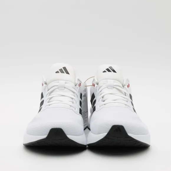 Adidas Men's Breathable Cushion Runfalcon 5 Wide Low Running Shoes White Size 11