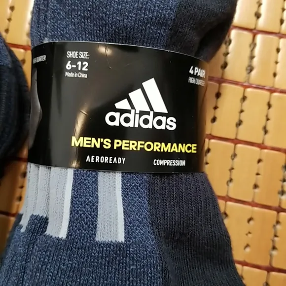 Adidas men's performance socks navy blue 8 pairs total