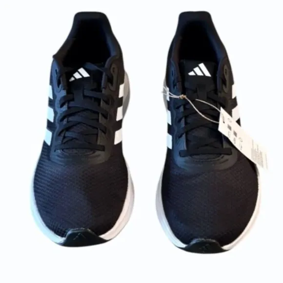 Adidas Mens Runfalcon 3 Black White Running Shoes Sneakers Size 11.5