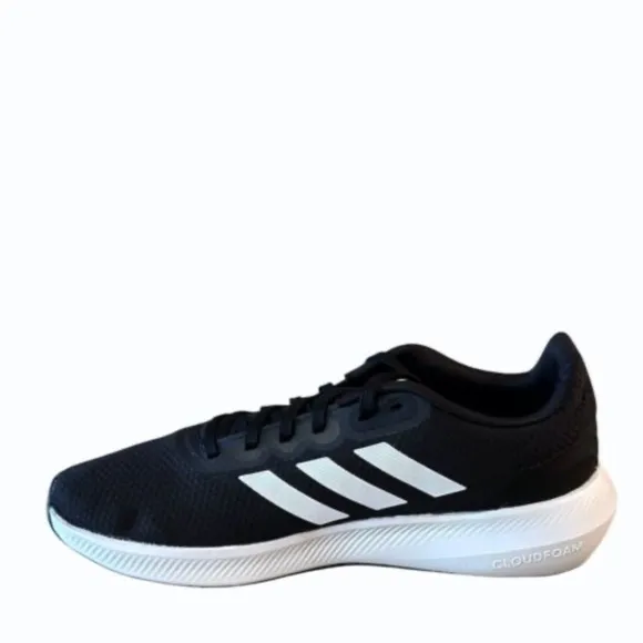 Adidas Mens Runfalcon 3 Black White Running Shoes Sneakers Size 11.5