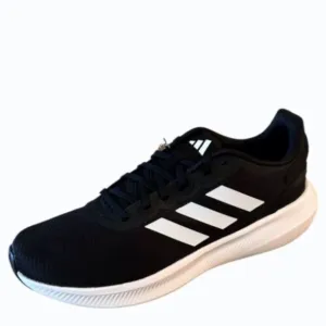 Adidas Mens Runfalcon 3 Black White Running Shoes Sneakers Size 11.5