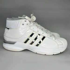 Adidas Men's Size 10 White Pro Model Basketball Shoes