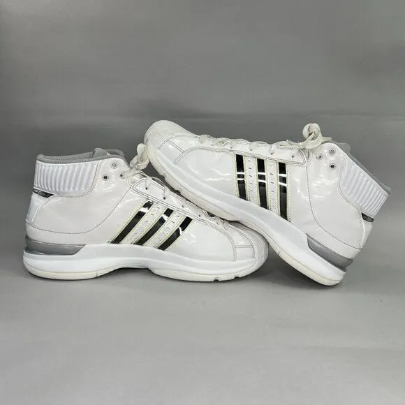 Adidas Men's Size 10 White Pro Model Basketball Shoes