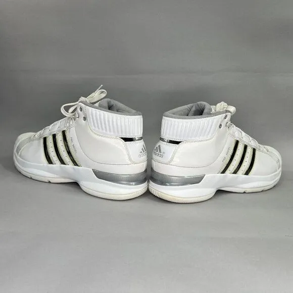Adidas Men's Size 10 White Pro Model Basketball Shoes