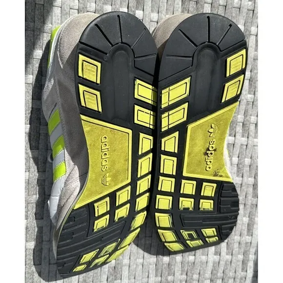 Adidas Mens ZXZNYL Running Shoes Gray Green‎ Size 13