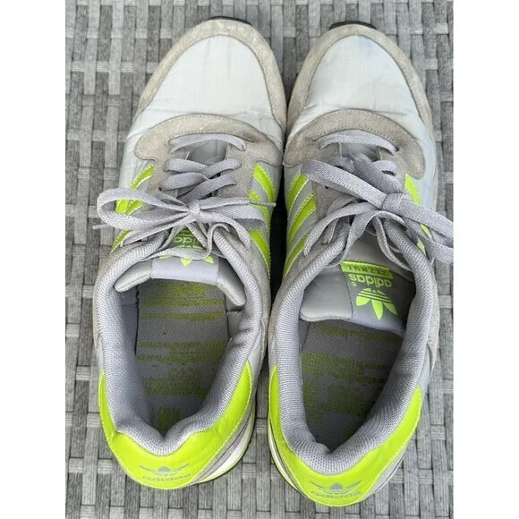 Adidas Mens ZXZNYL Running Shoes Gray Green‎ Size 13