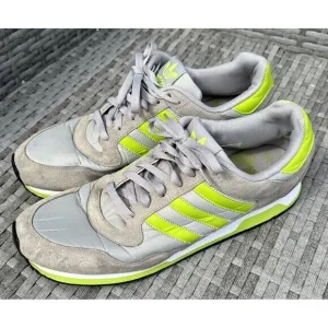 Adidas Mens ZXZNYL Running Shoes Gray Green‎ Size 13