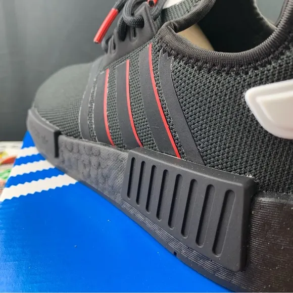 Adidas NMD R1 Red Line Size 5y / 6.5 Women's