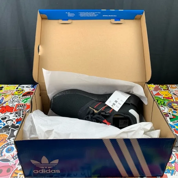 Adidas NMD R1 Red Line Size 5y / 6.5 Women's