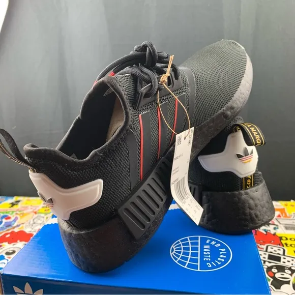 Adidas NMD R1 Red Line Size 5y / 6.5 Women's
