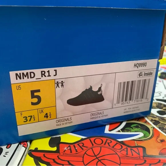 Adidas NMD R1 Red Line Size 5y / 6.5 Women's
