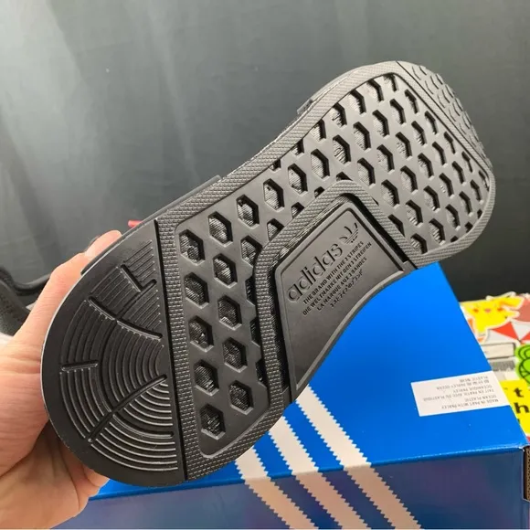 Adidas NMD R1 Red Line Size 5y / 6.5 Women's