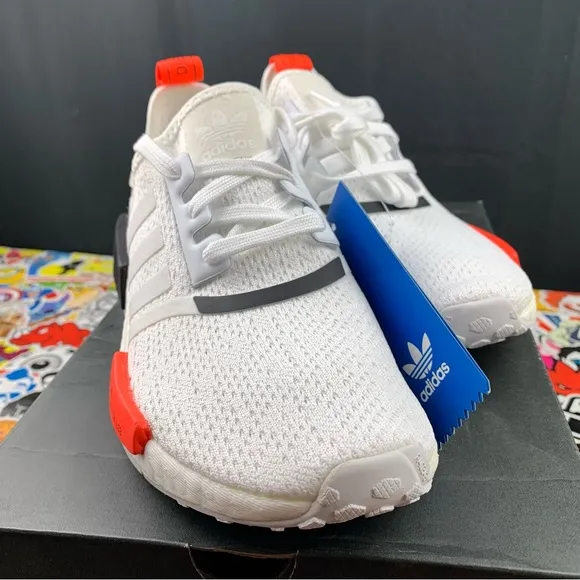 Adidas NMD R1 Red-Orange Womens Various Sizes