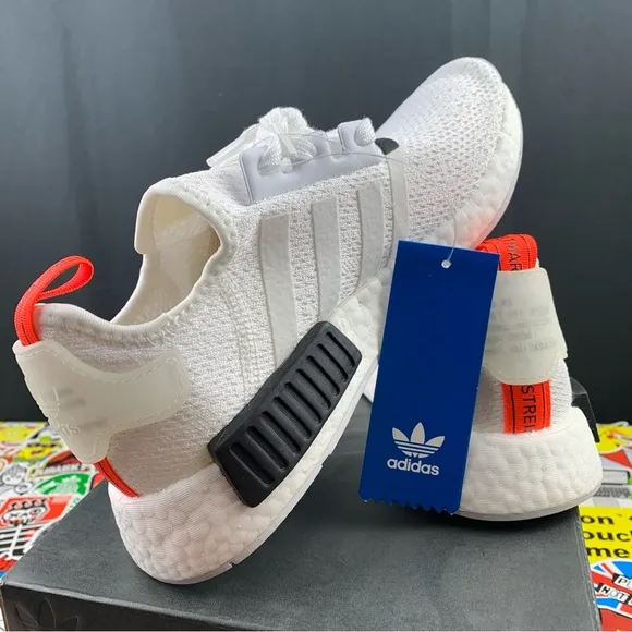 Adidas NMD R1 Red-Orange Womens Various Sizes
