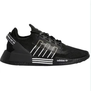 Adidas NMD R1 V2 SHOES Mens Athletic Shoes Sneakers Black White Size 8 1/2