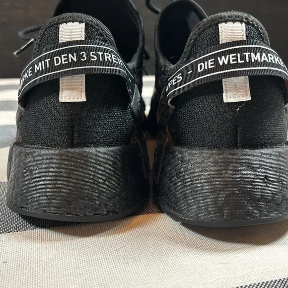 Adidas NMD R1 V2 SHOES Mens Athletic Shoes Sneakers Black White Size 8 1/2