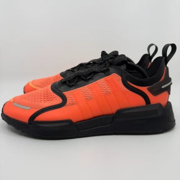 Adidas NMD V3 Mens 11 Running Shoes Beam Bliss Orange Black Grey One Trainers