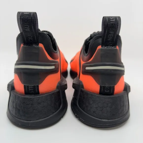 Adidas NMD V3 Mens 11 Running Shoes Beam Bliss Orange Black Grey One Trainers