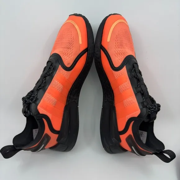 Adidas NMD V3 Mens 11 Running Shoes Beam Bliss Orange Black Grey One Trainers