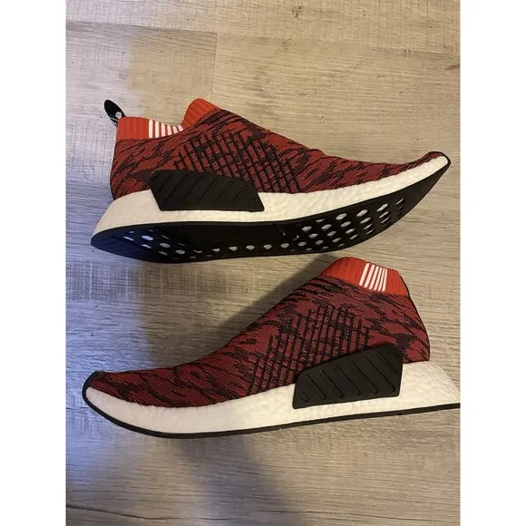 Adidas Originals Red Black White PK Primeknit Boost BY9406 Sz 13 NWT retail$180