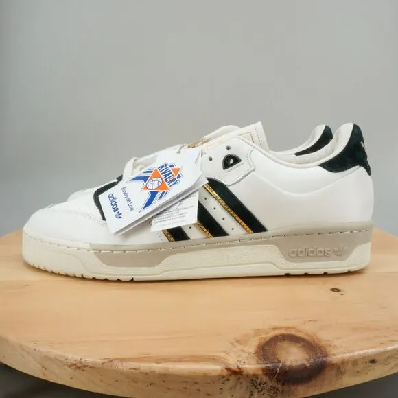 Adidas Originals Rivalry '86 Low Mens Size 12.5 Shoes Ivory Black Gold Sneakers