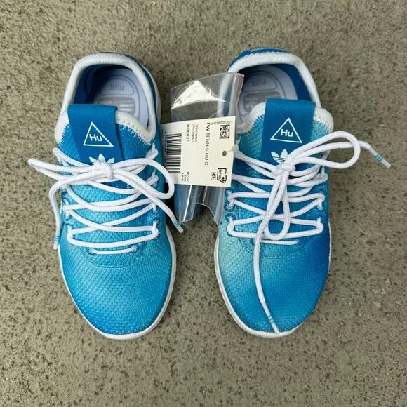 ADIDAS Pharrell Williams HU Tennis Sneakers Kids 11 Blue PW Unisex Running Shoes