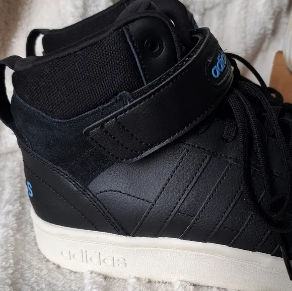 Adidas Postmove Mid Men's Basketball Shoes Sneakers Black/Blue GY7163 Size 10.5