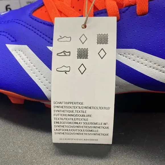 Adidas Predator Club FxG J IF6426 NEW Mens 6 blue orange