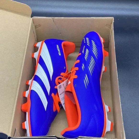 Adidas Predator Club FxG J IF6426 NEW Mens 6 blue orange