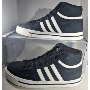 Adidas Retrovulc Men's Mid Black Canvas Skateboarding Shoes Size 8