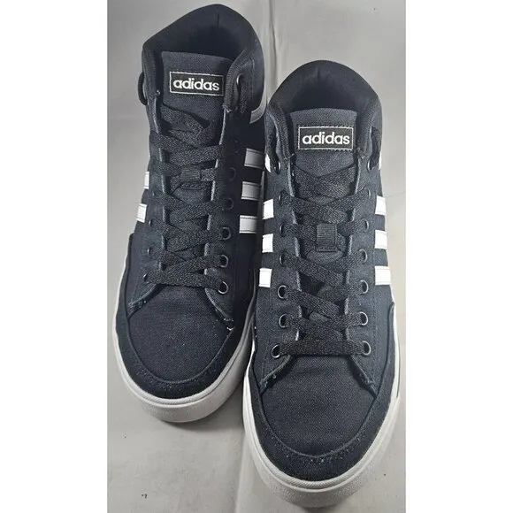 Adidas Retrovulc Men's Mid Black Canvas Skateboarding Shoes Size 8