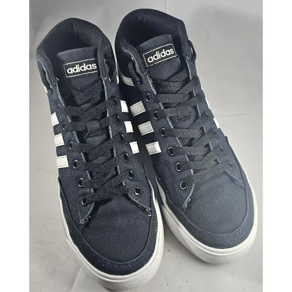 Adidas Retrovulc Men's Mid Black Canvas Skateboarding Shoes Size 8