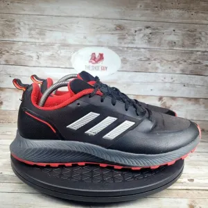 Adidas Runfalcon 5 Men's Size 9.5 Black Red Athletic Shoes