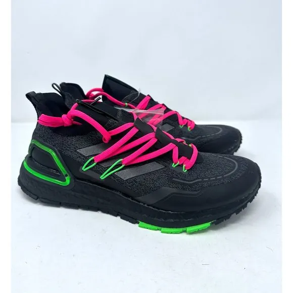 Adidas Running Shoes Mens Size 9.5 Ultraboost 20 LAB Explorer Black Pink GZ7362